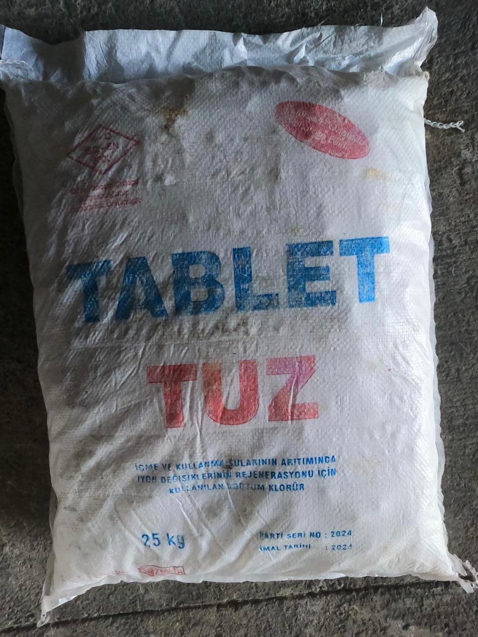 Tablet Tuz -25 Kg.